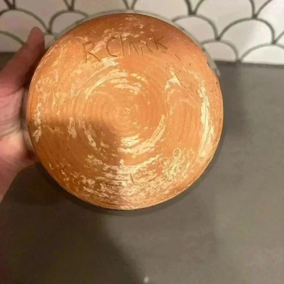 Beautiful dark blue pottery bowl - Picture 4 of 7